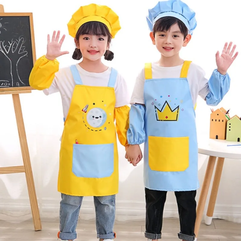 Kitchen Baking Drawing - Conjunto de 3 Aventais Infantis para