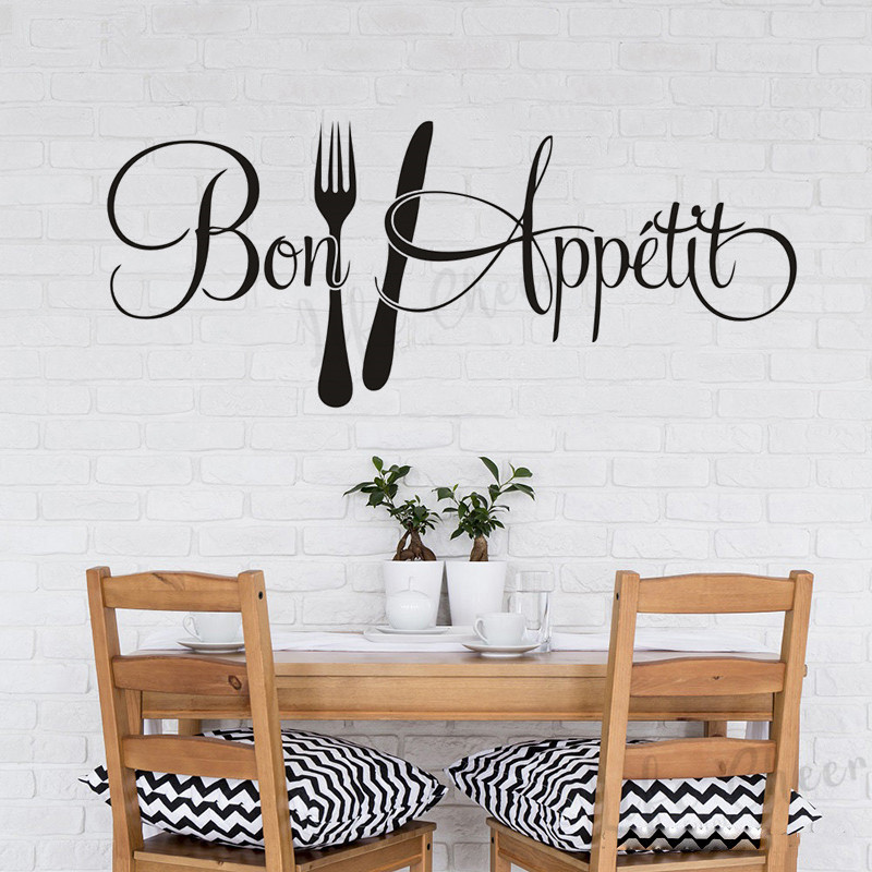 Kitchen Queen - Francês bon appétit citação decalques de