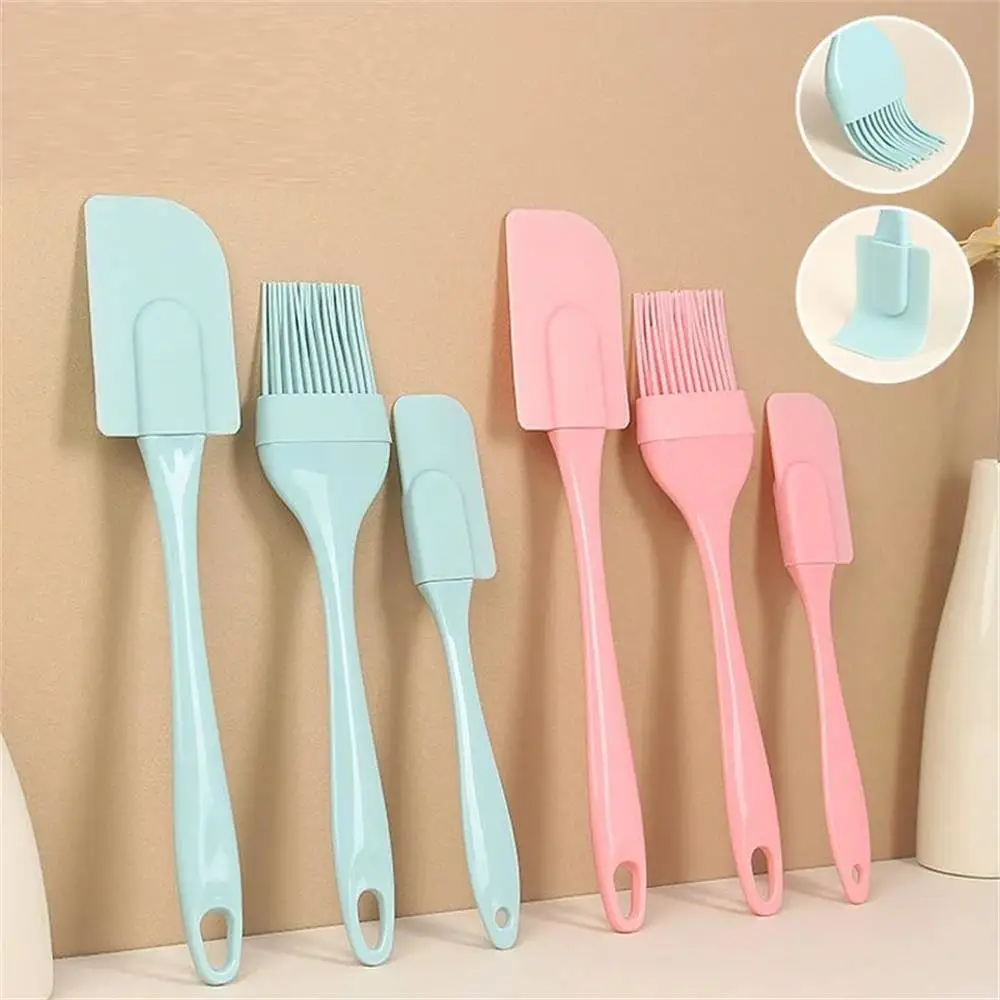 Kitchen Baking Brush - 3 pçs antiaderente silicone creme raspador
