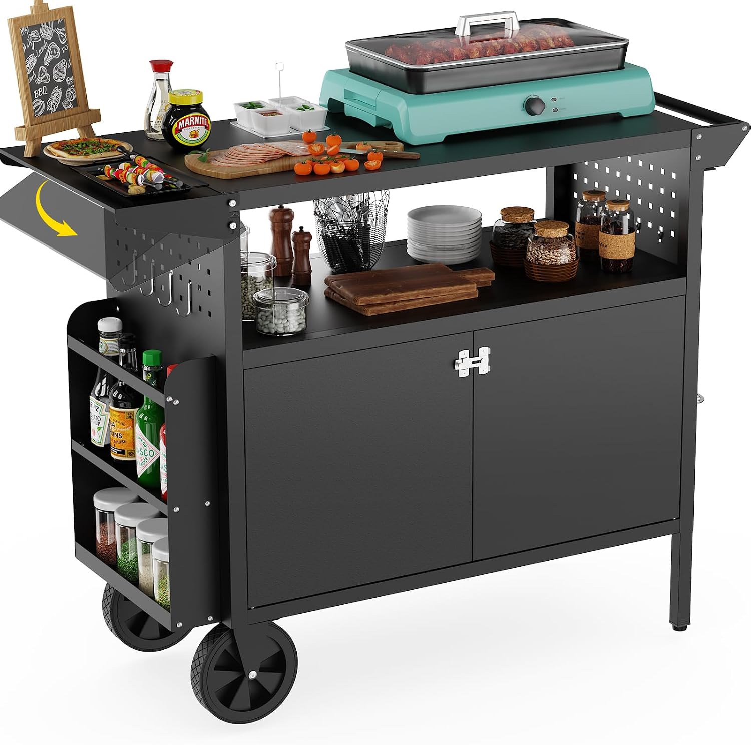 Kitchen Queen - Carrinho de Churrasco para Exterior com