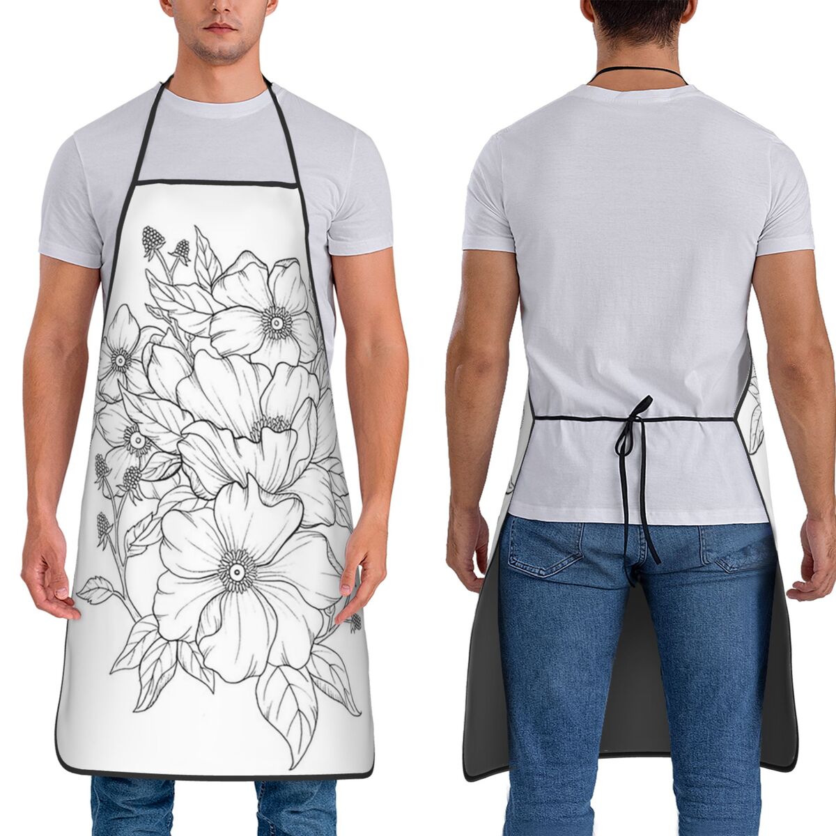 Kitchen Baking Drawing - Avental de Cozinha com Desenho de