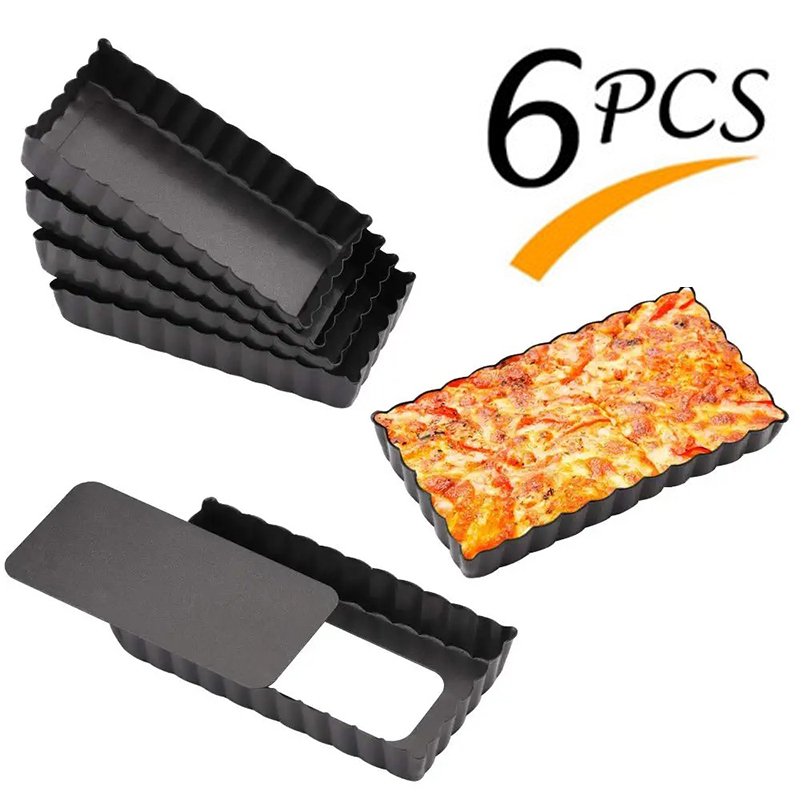 Tart Pan Loose - 6 pçs mini pan de torta