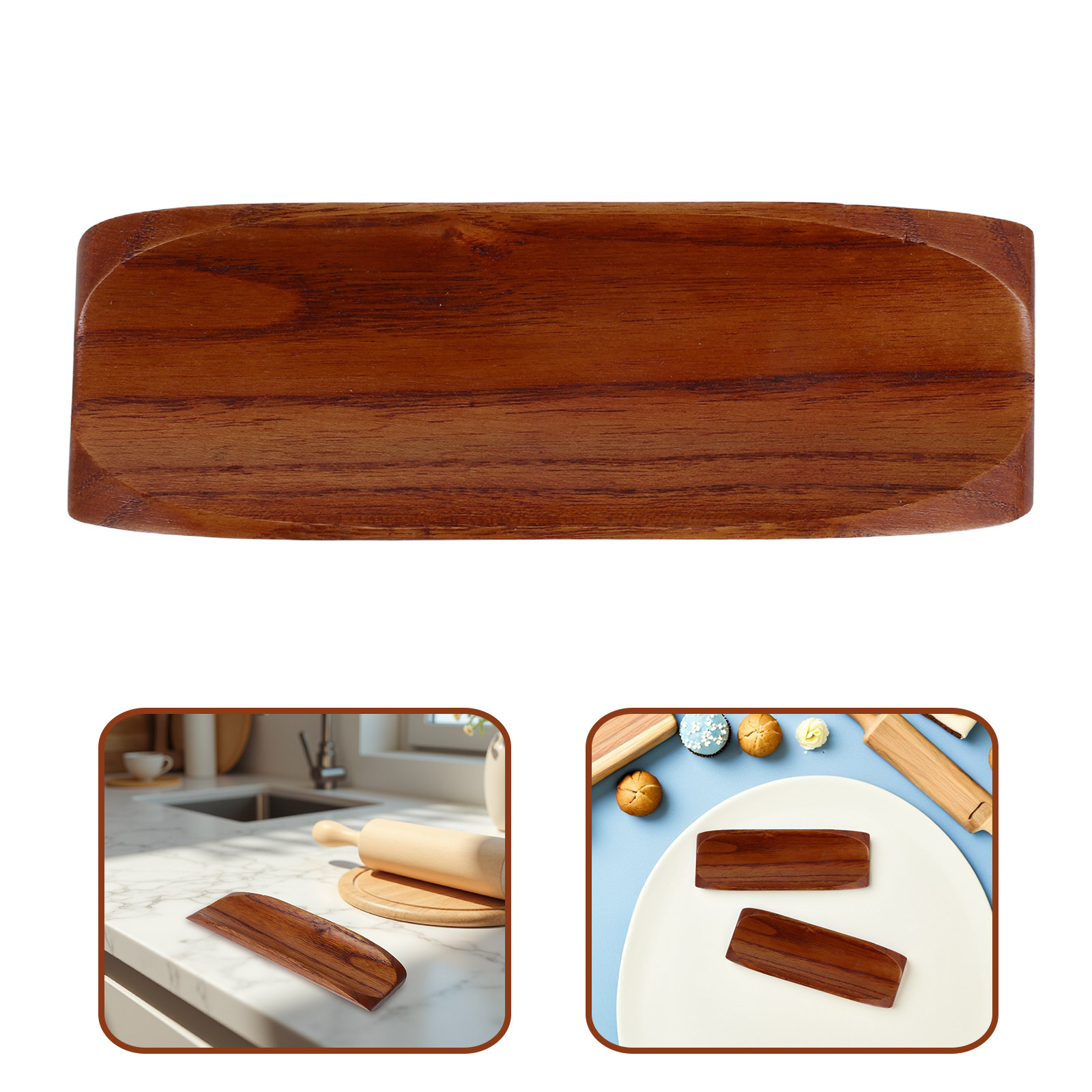 Kitchen Baking Station - 2 Peças Suporte de Madeira para