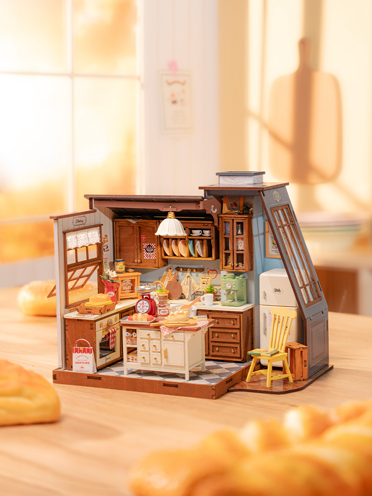 Baking Kitchen Rolife - Robotime Rolife Cozinha de Bonecas de