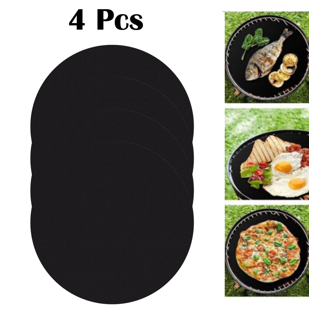 Super Kitchen Baking Mat - Tapetes redondos antiaderentes para grelha, 40cm,