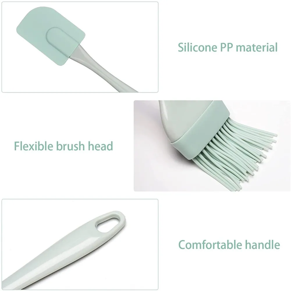 Kitchen Baking Brush - Kit 3 Peças: Espátula de Silicone