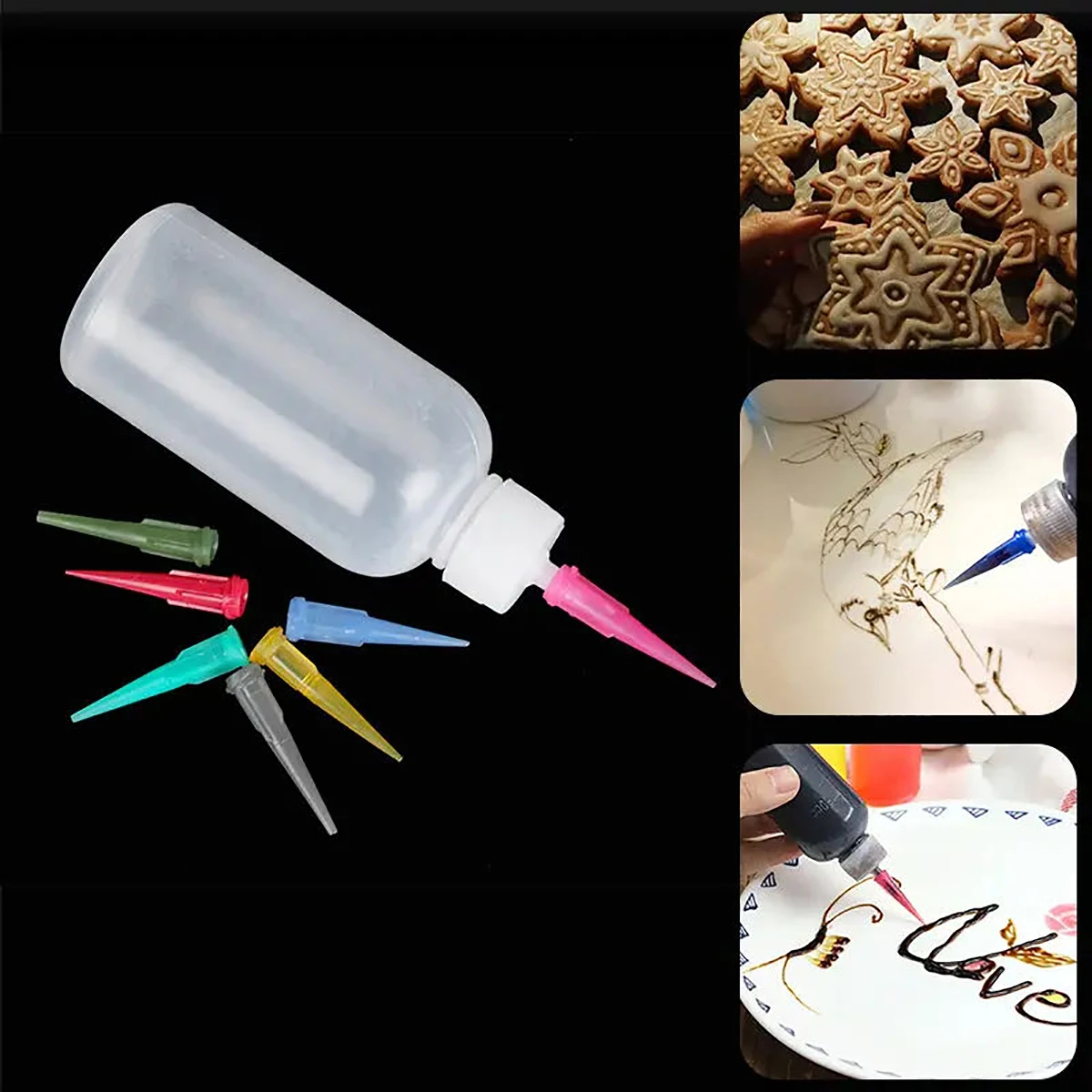 Kitchen Baking Drawing - Creme jam pintura squeeze garrafas com