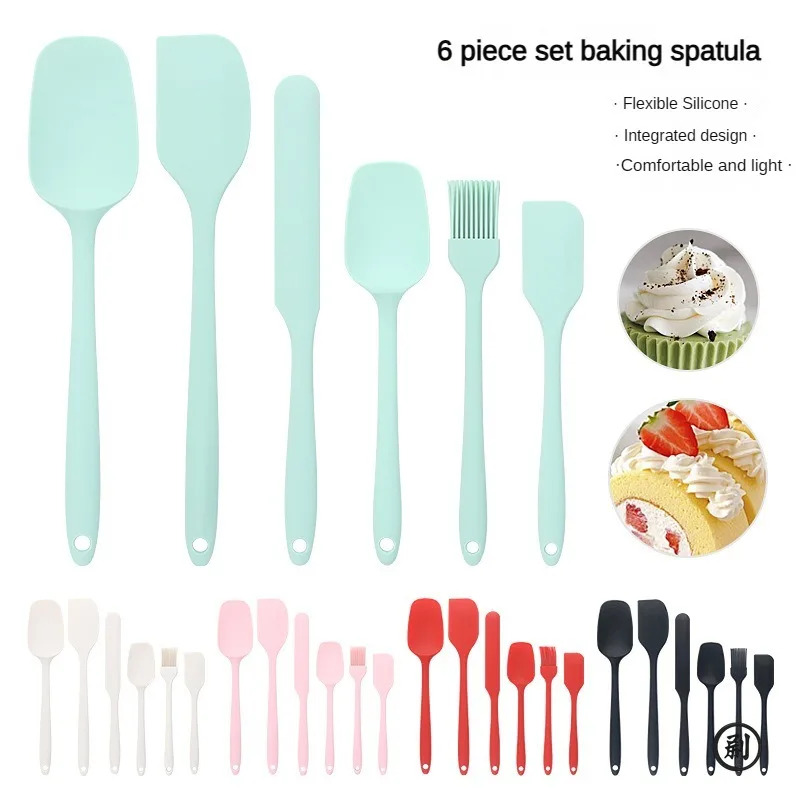 Kitchen Baking Brush - Conjunto de 6 espátulas de silicone