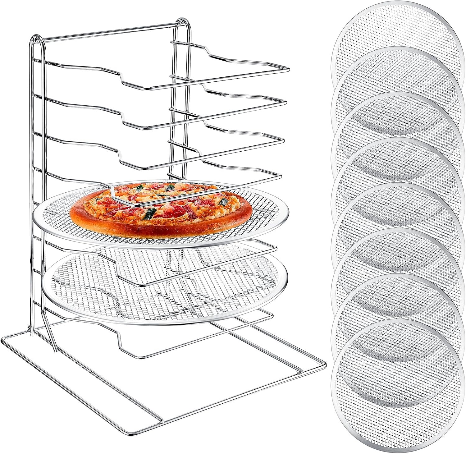 Suporte para Pizza de 8 Níveis - Commercial Kitchen For Baking avaliação e preço