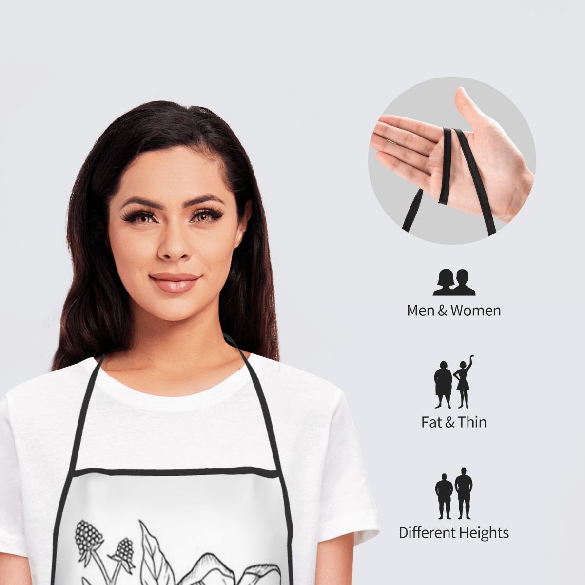 Avental de Cozinha com Desenho - Kitchen Baking Drawing avaliação e preço