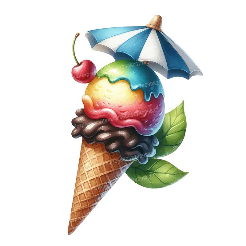 Verão sorvete adesivos de pare - Kitchen Queen avaliação e preço