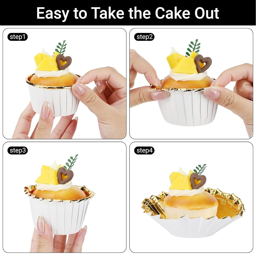 50 pçs muffins copo de papel c - Kitchen Tools For Baking avaliação e preço