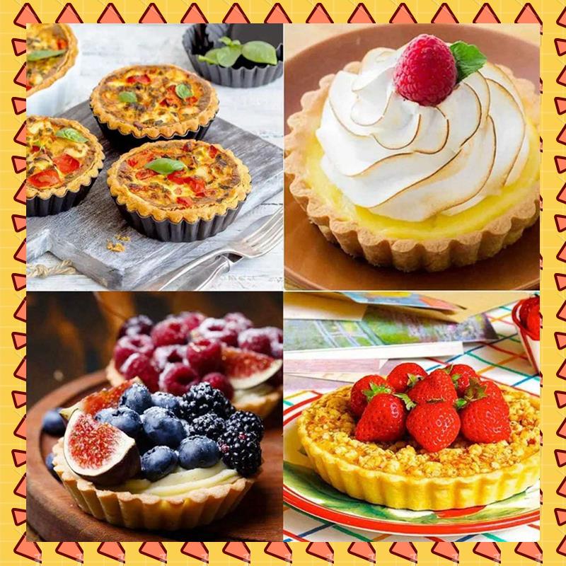 A008 18 pçs 4in/10cm mini tort - Tart Pan Loose avaliação e preço