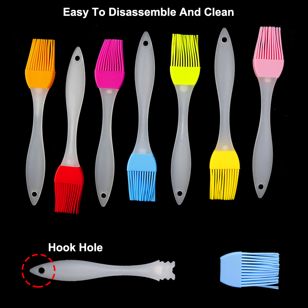 1 pçs 7 cores escova de silico - Kitchen Baking Brush avaliação e preço