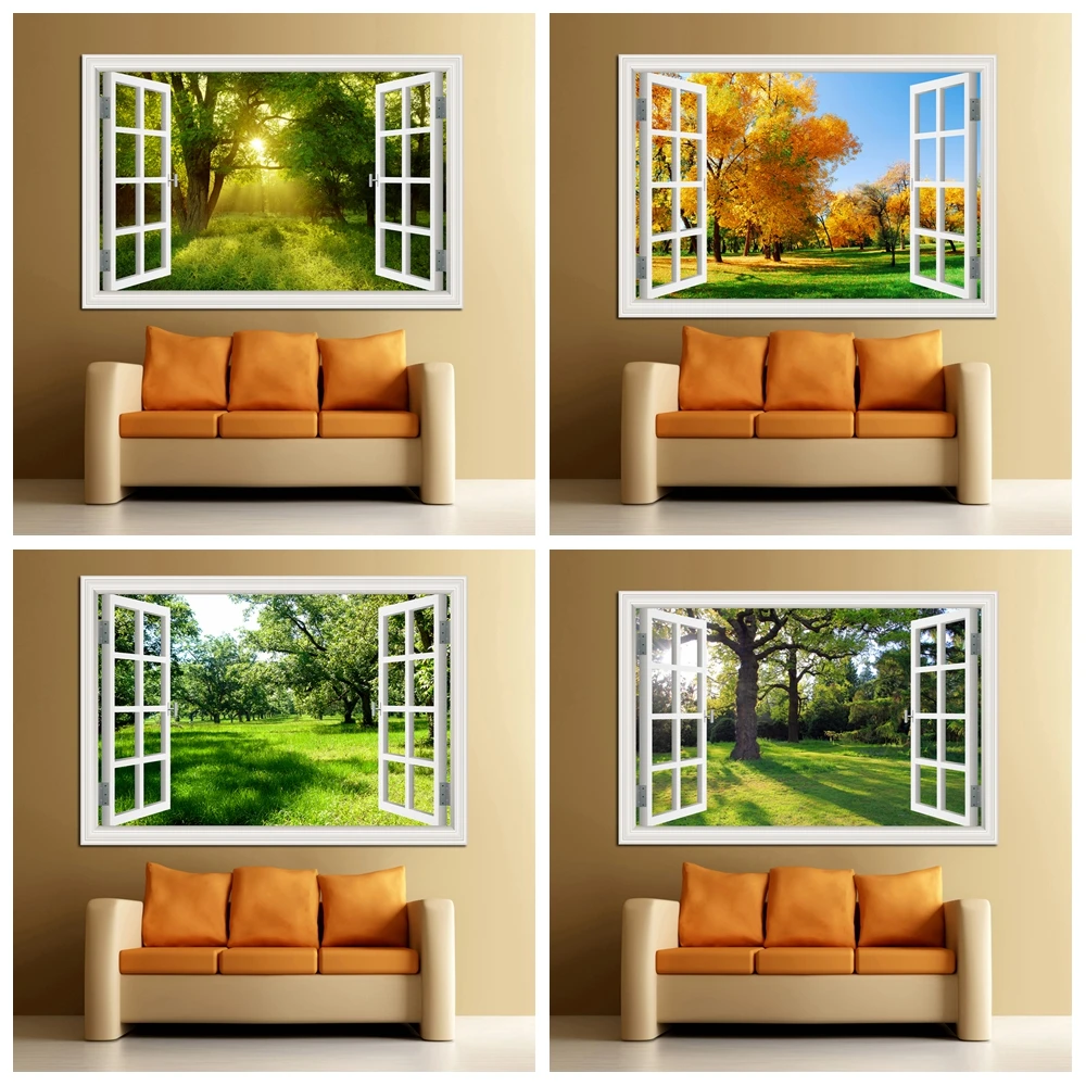 Floresta 3d janela paisagem ad - Kitchen Queen avaliação e preço