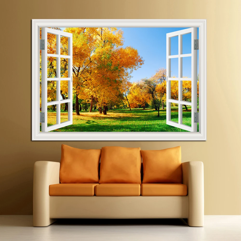 Floresta 3d janela paisagem ad - Kitchen Queen avaliação e preço