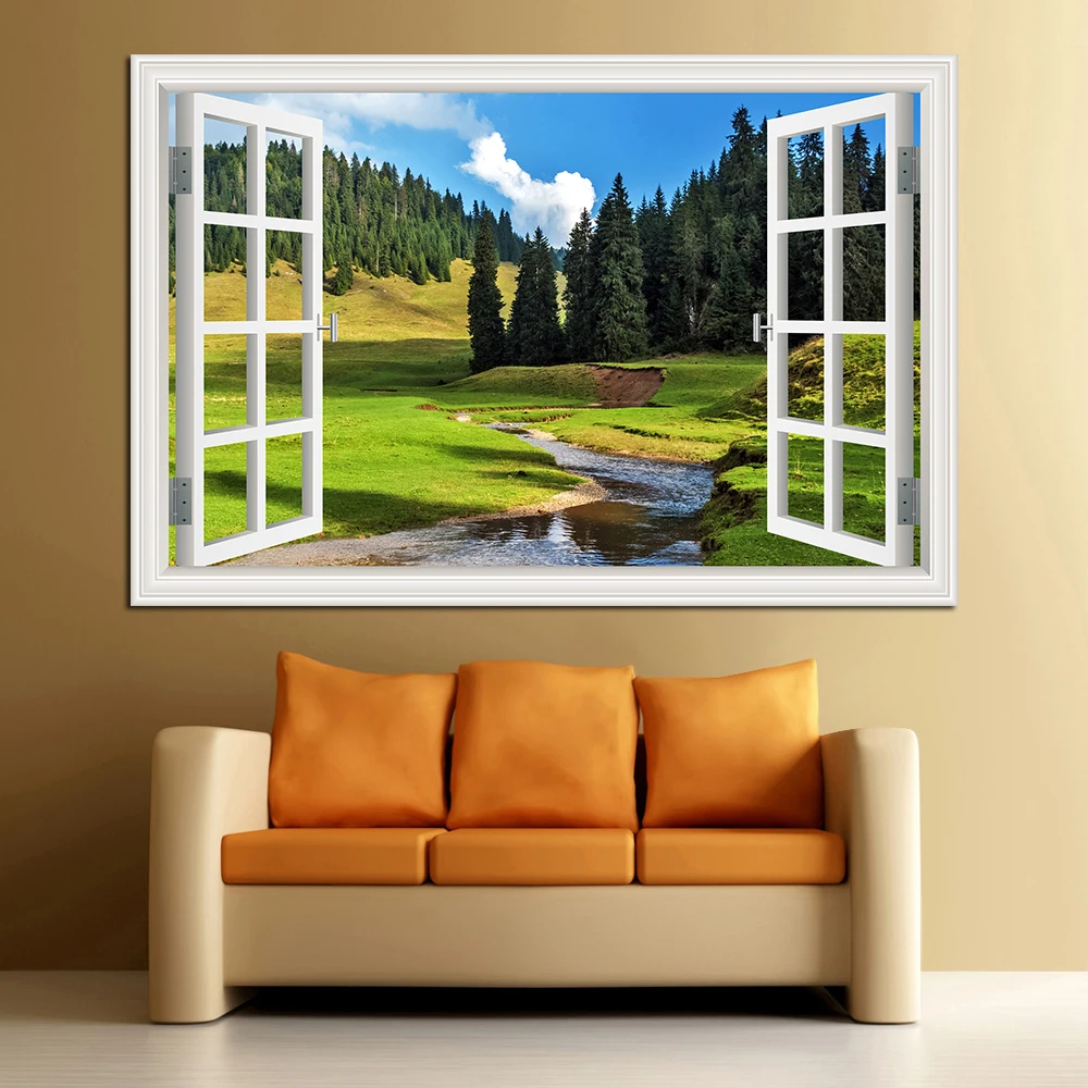 Floresta 3d janela paisagem ad - Kitchen Queen avaliação e preço