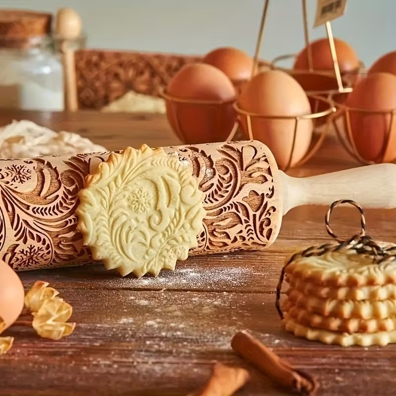 1-5 pçs natal em relevo floco  - Kitchen Baking Gifts avaliação e preço