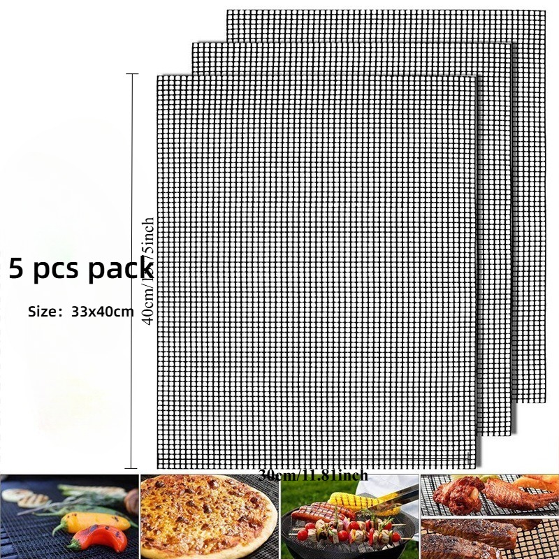 Conjunto de 5 Redes de Grelha, - Super Kitchen Baking Mat avaliação e preço