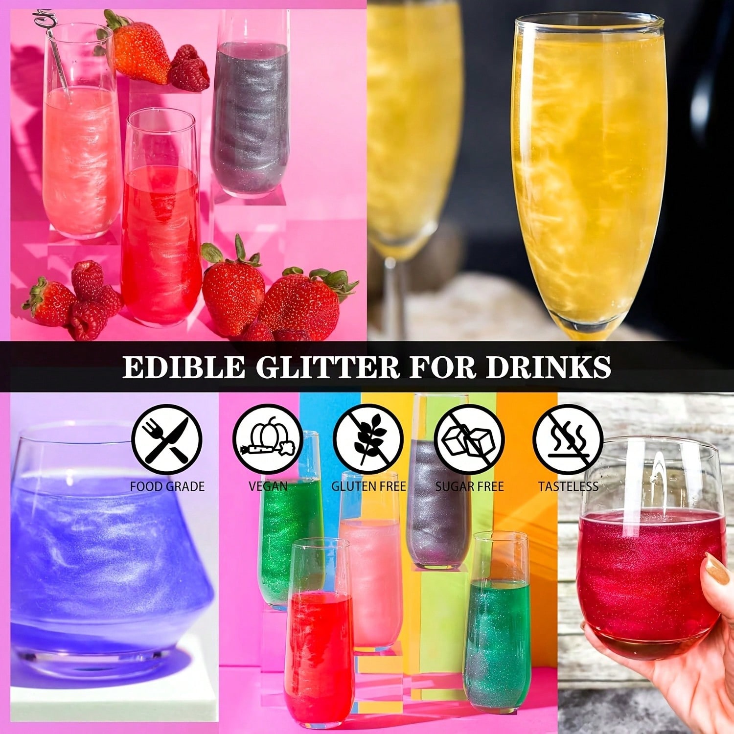 Glitter para Bebidas, Decoraçã - Kitchen Tools For Baking avaliação e preço