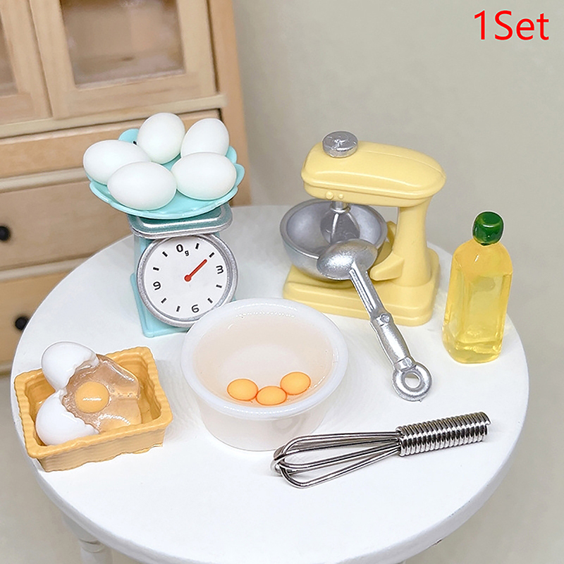 1 conjunto 1:12 casa de boneca - Kitchen Tools For Baking avaliação e preço