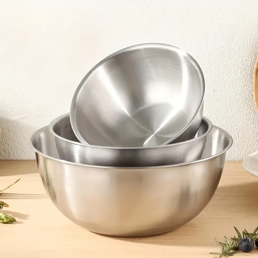 Conjunto de 3 Tigelas de Aço I - Kitchen Baking Cooking avaliação e preço