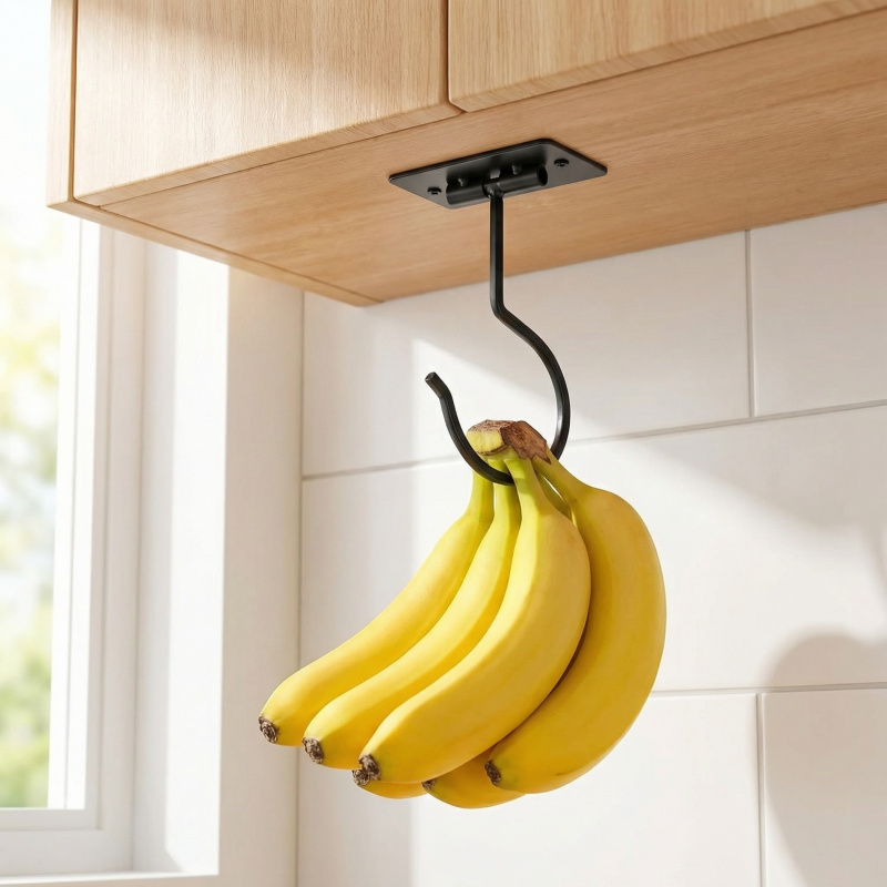 Gancho Adesivo de Metal Preto  - Kitchen Baking Storage avaliação e preço